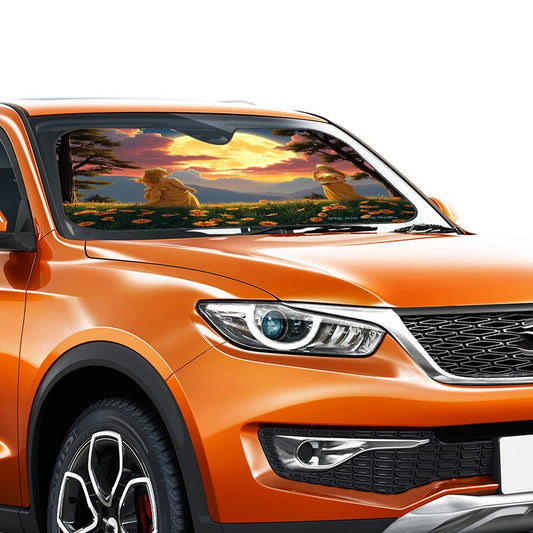 Ladies of the Moon Car Windshield Sun Shade (Stiff Version) - Gregg Acini Adoree Designs - Sun Shade