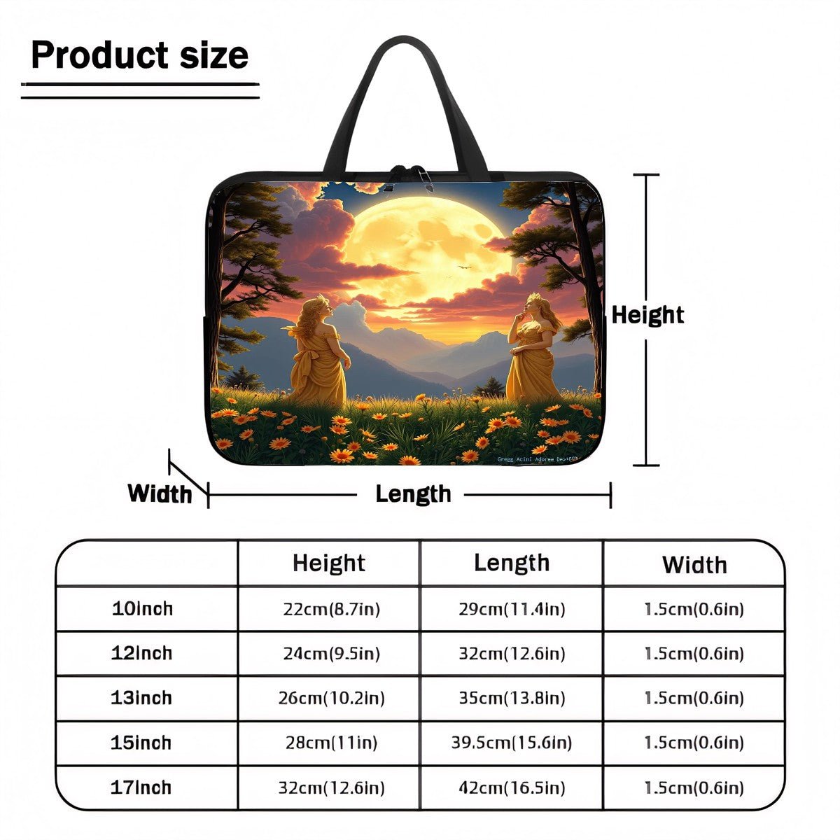 Ladies of the Moon Laptop Bag - Gregg Acini Adoree Designs - Laptop Bag