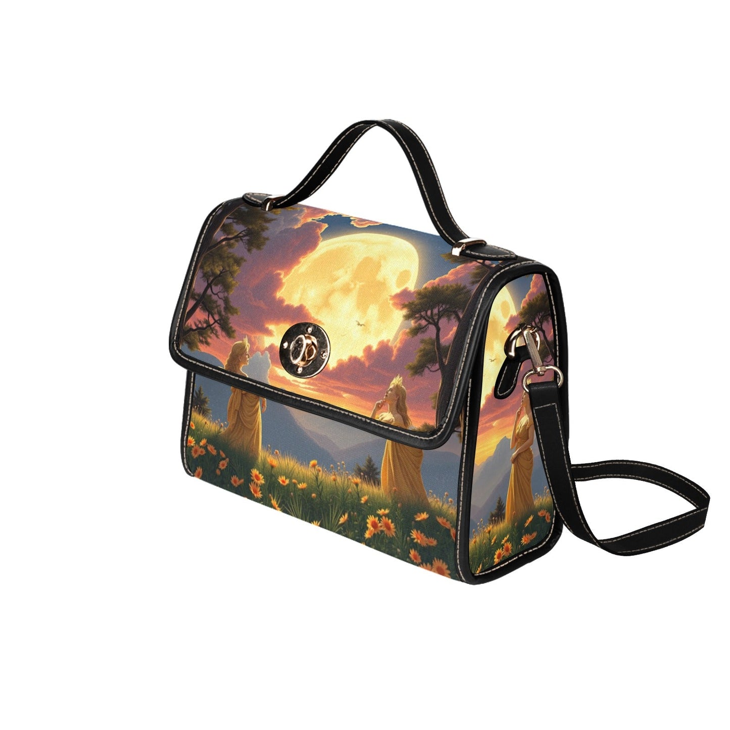 Ladies of the Moon Satchel Waterproof Canvas Bag - Gregg Acini Adoree Designs - Satchel