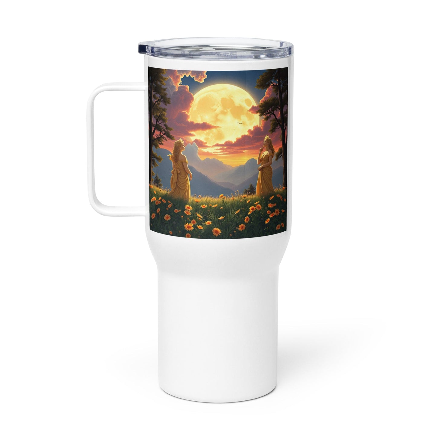 Ladies of the Moon Travel mug with a handle - Gregg Acini Adoree Designs - Tumbler