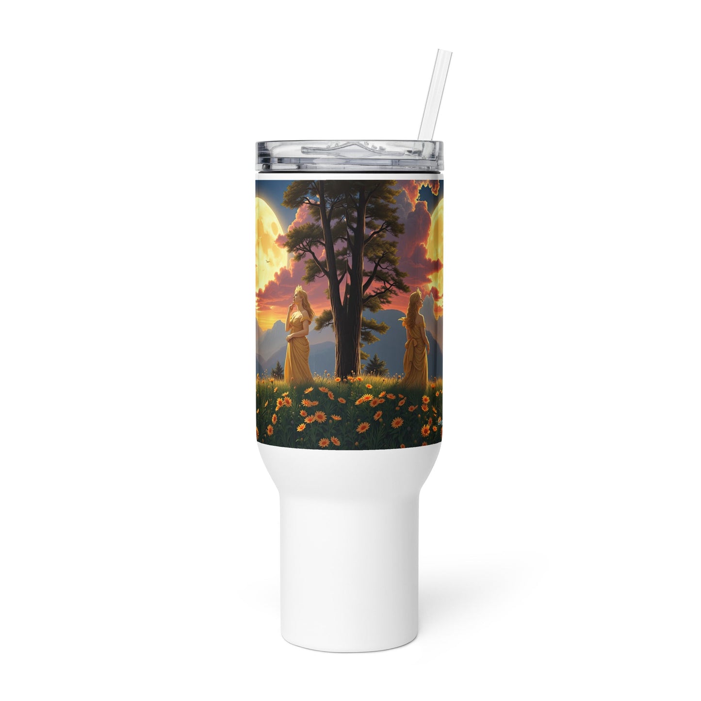 Ladies of the Moon Travel mug with a handle - Gregg Acini Adoree Designs - Tumbler