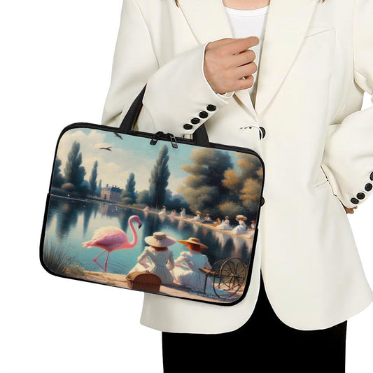 Lakeside Flamingo Laptop Bag - Gregg Acini Adoree Designs - Laptop Bag