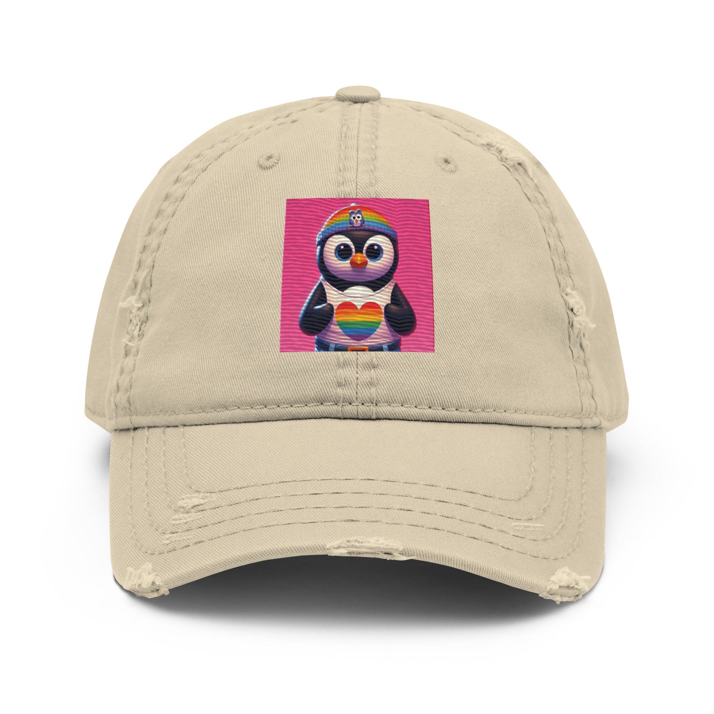 Luz the Penguin Distressed Hat - Gregg Acini Adoree Designs - Hat