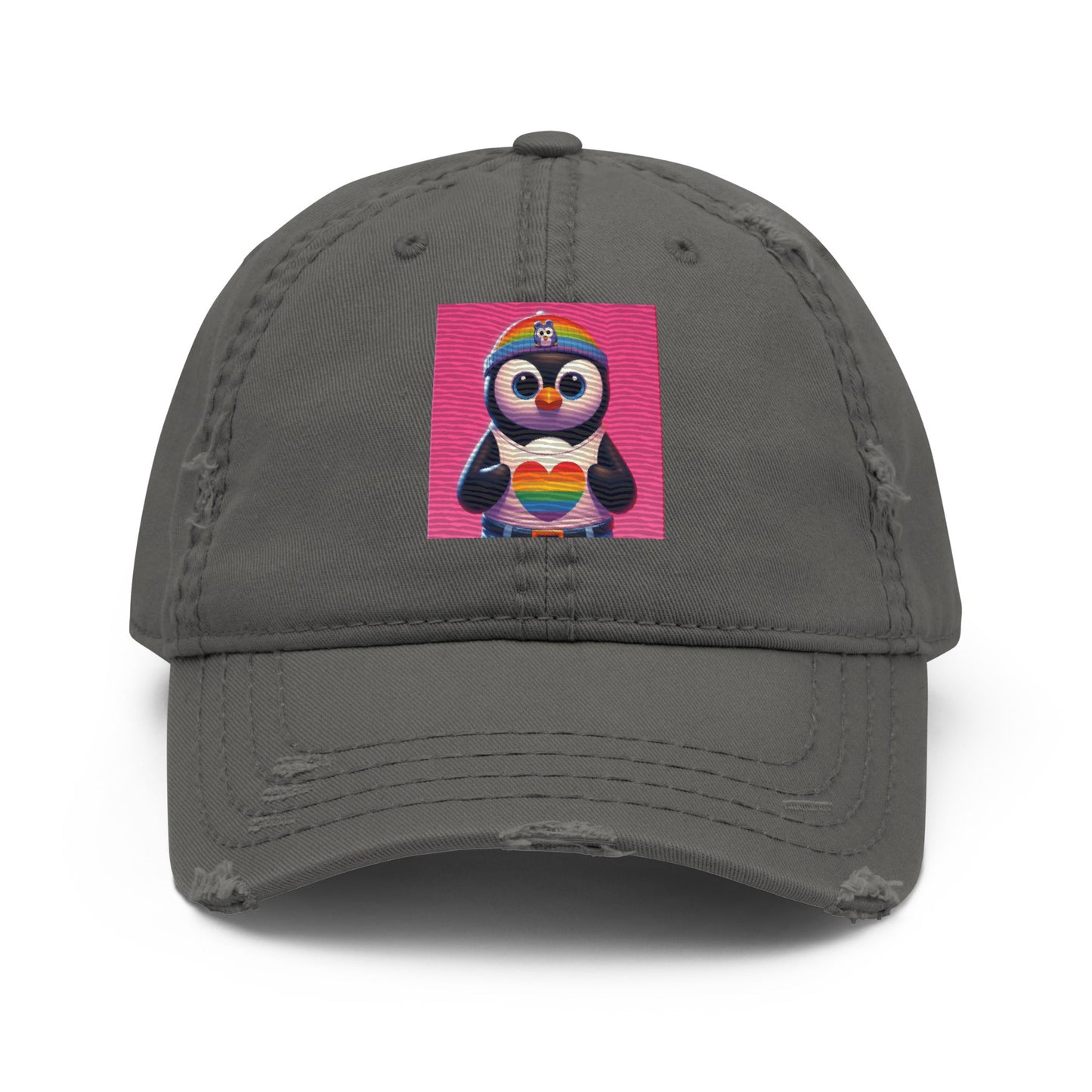 Luz the Penguin Distressed Hat - Gregg Acini Adoree Designs - Hat