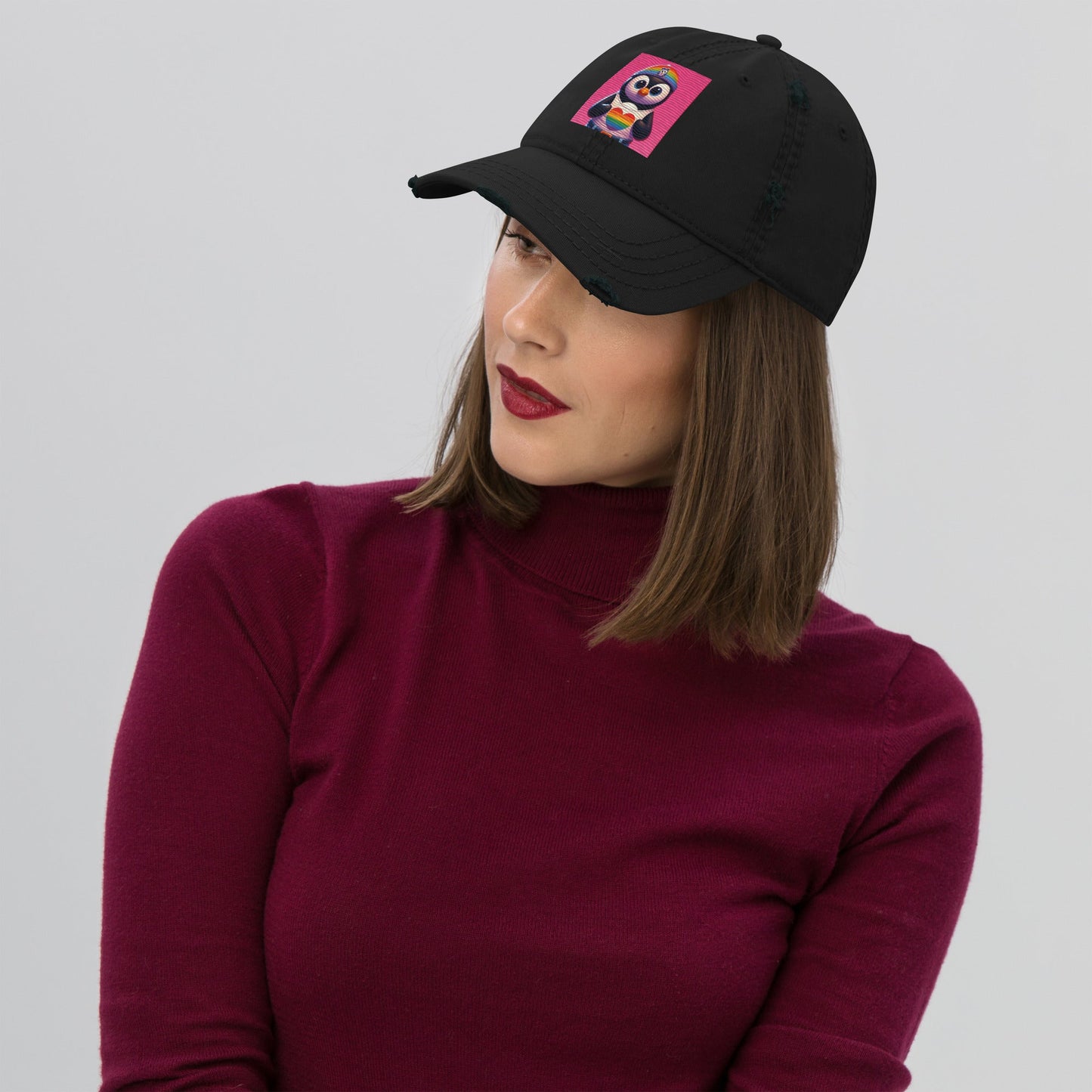 Luz the Penguin Distressed Hat - Gregg Acini Adoree Designs - Hat