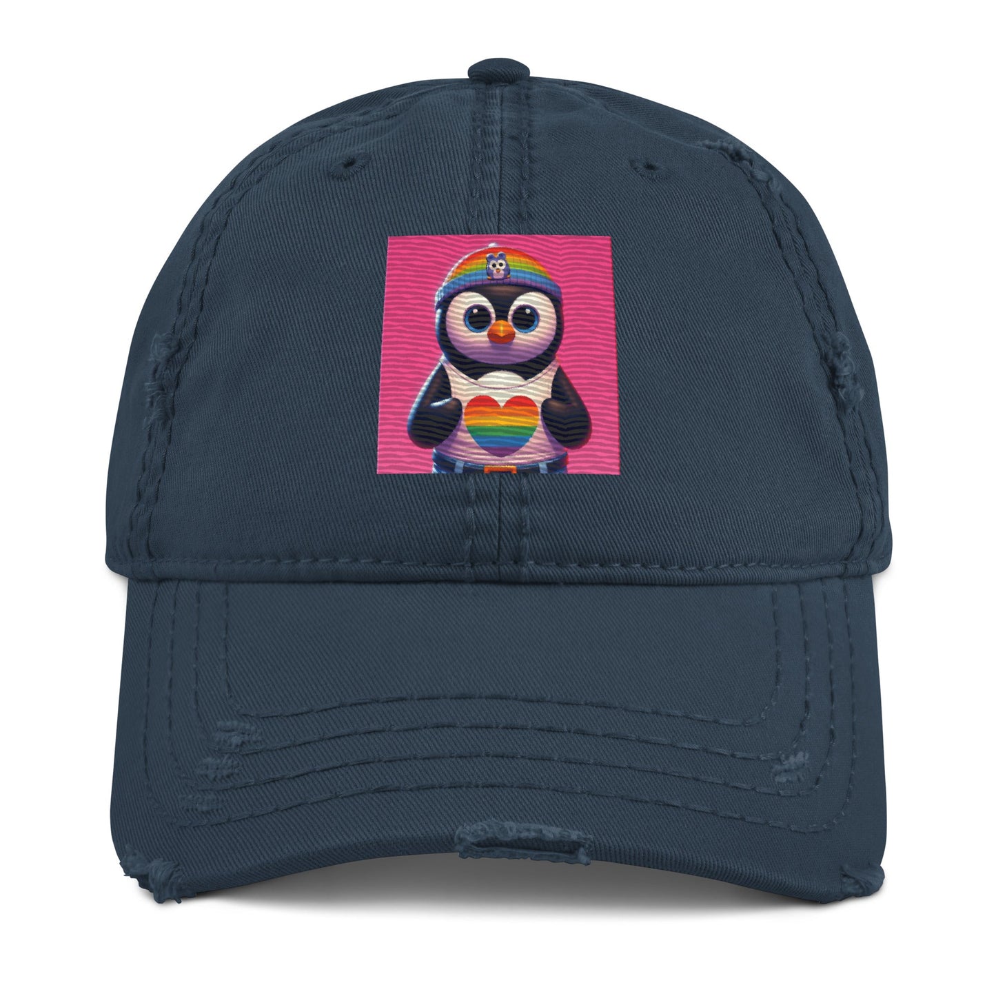 Luz the Penguin Distressed Hat - Gregg Acini Adoree Designs - Hat