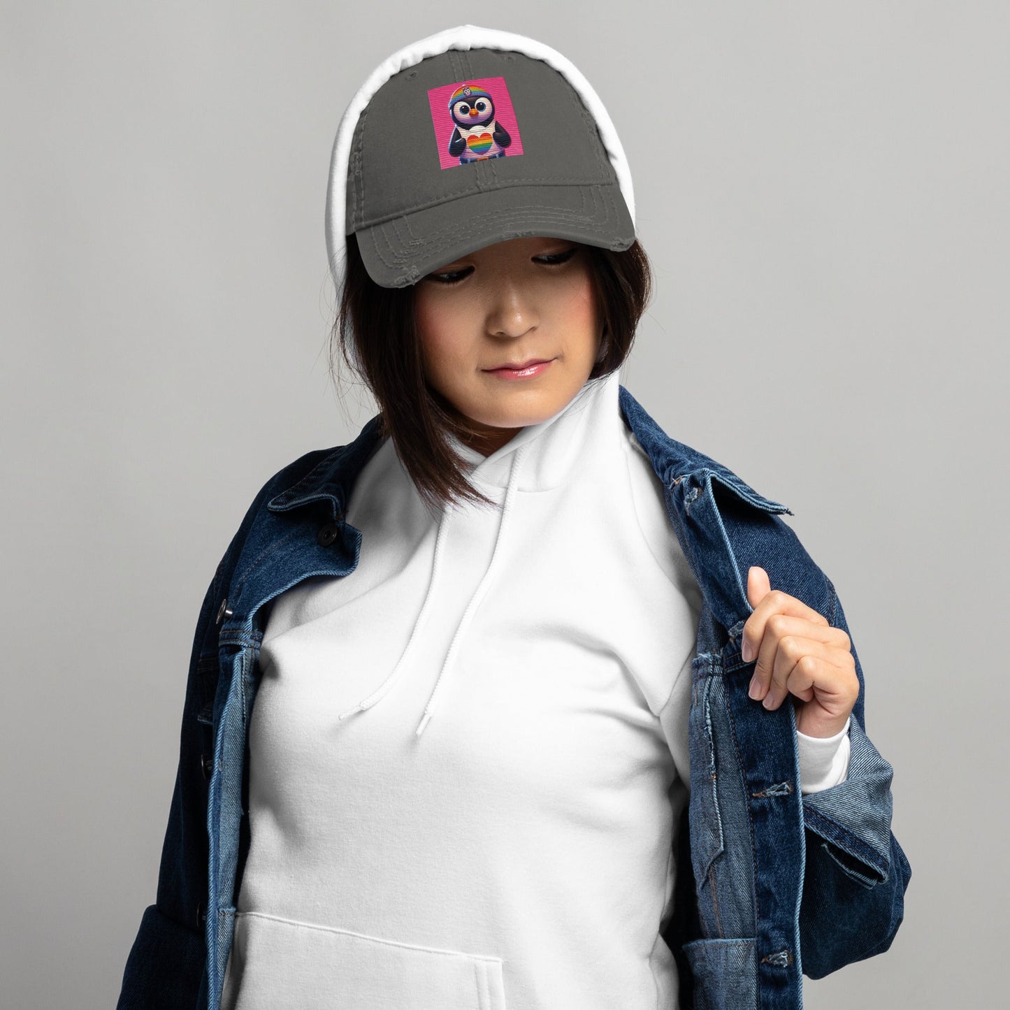 Luz the Penguin Distressed Hat - Gregg Acini Adoree Designs - Hat
