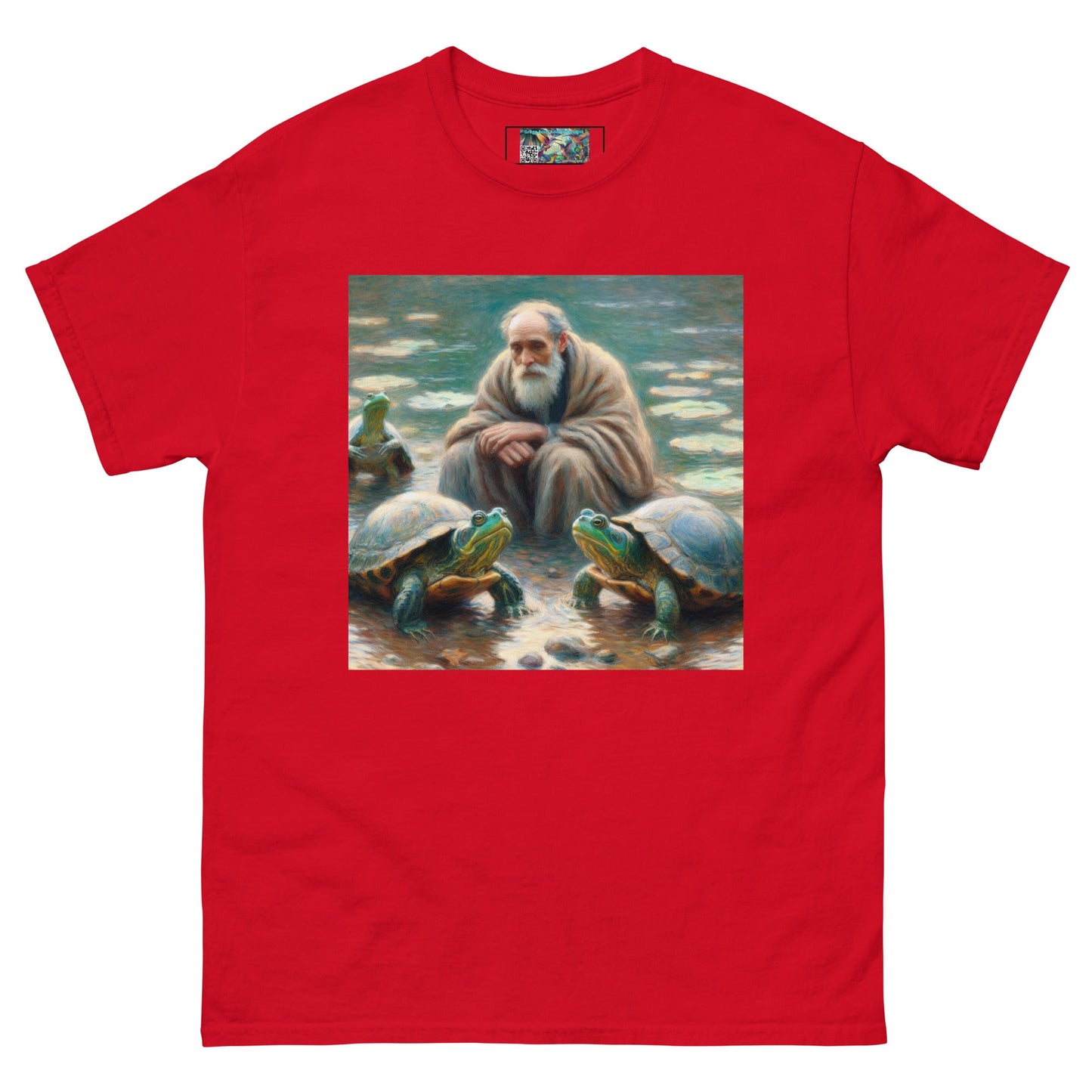 Man with Turtles Unisex classic tee - Gregg Acini Adoree Designs - T-Shirt
