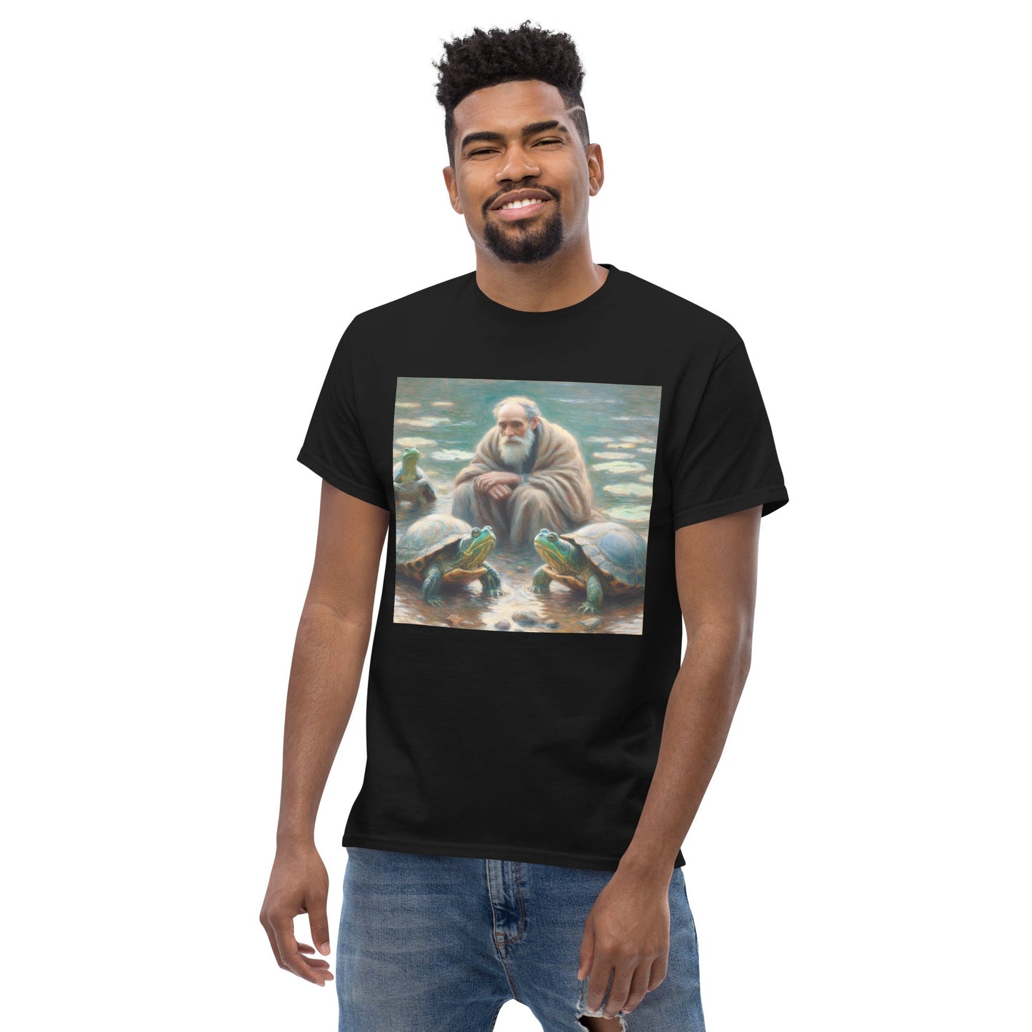 Man with Turtles Unisex classic tee - Gregg Acini Adoree Designs - T-Shirt