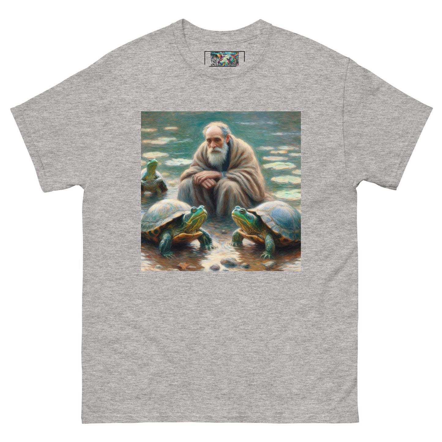 Man with Turtles Unisex classic tee - Gregg Acini Adoree Designs - T-Shirt