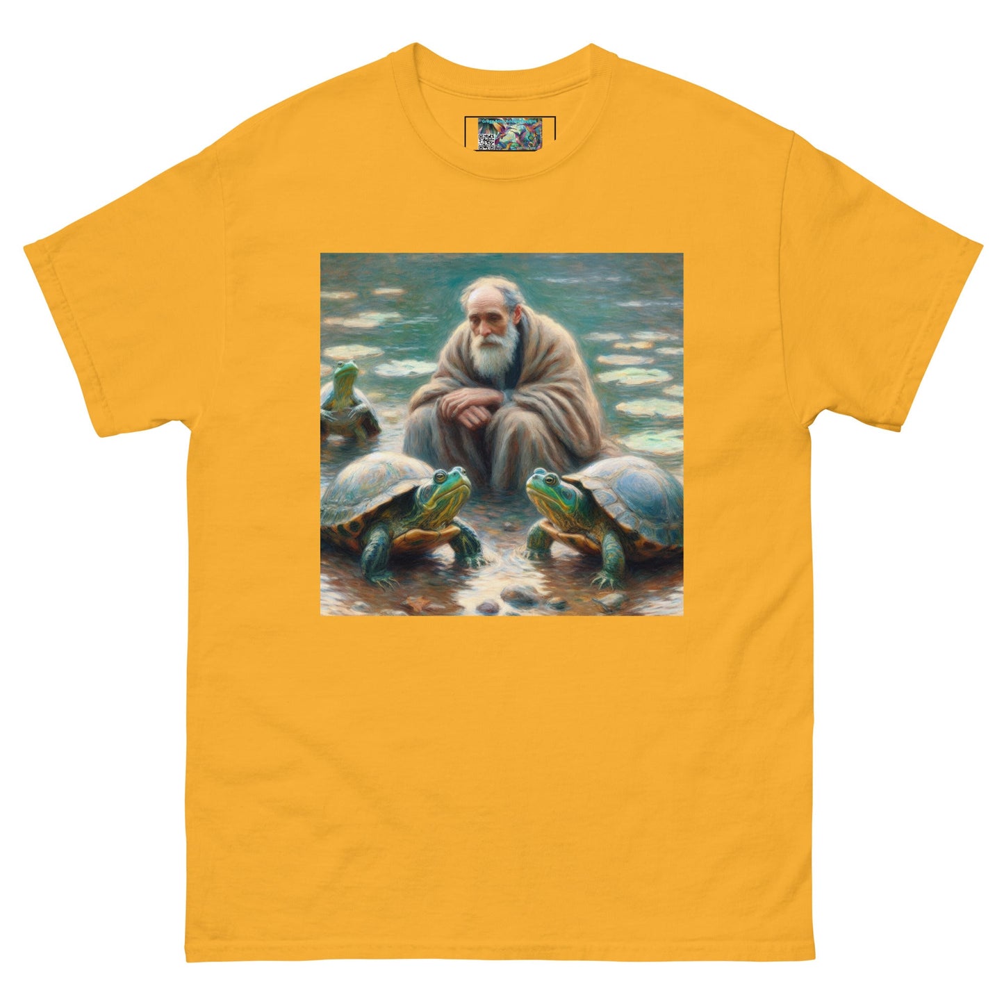 Man with Turtles Unisex classic tee - Gregg Acini Adoree Designs - T-Shirt