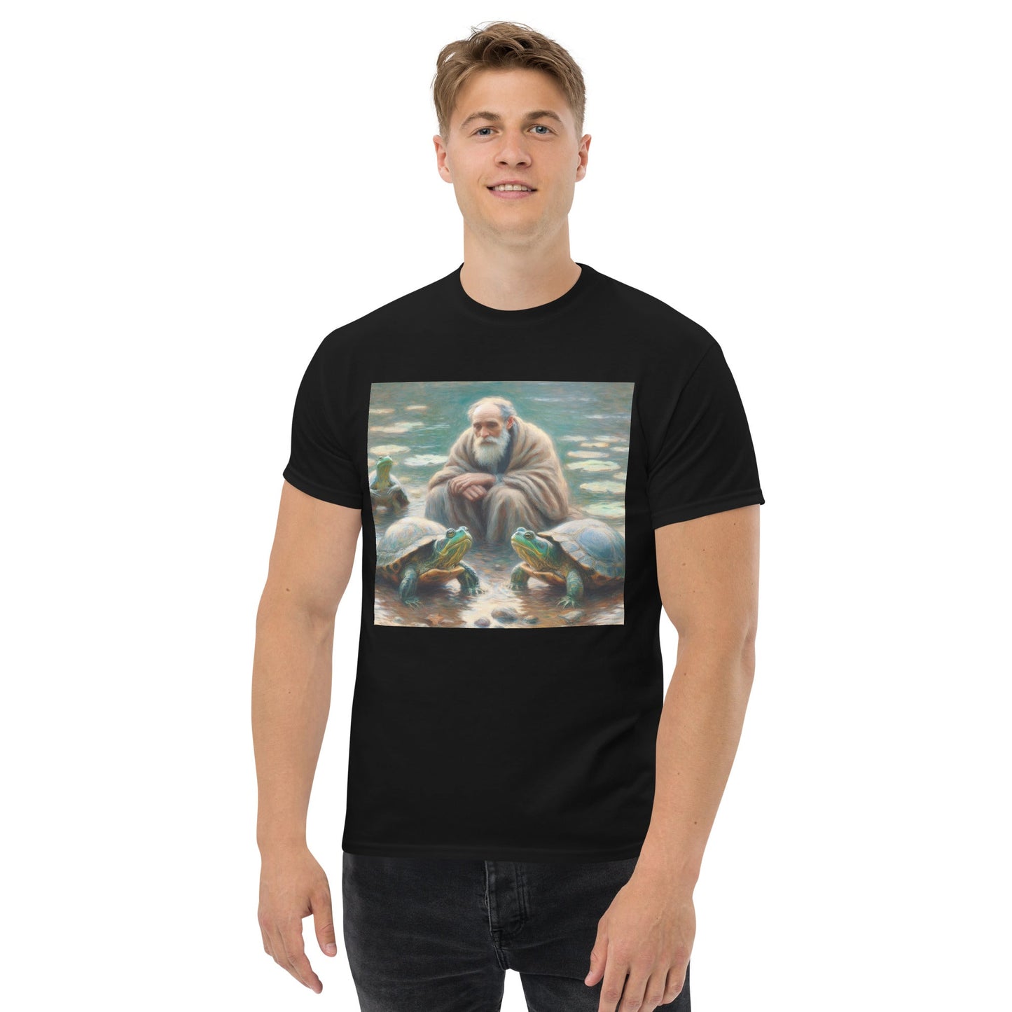 Man with Turtles Unisex classic tee - Gregg Acini Adoree Designs - T-Shirt