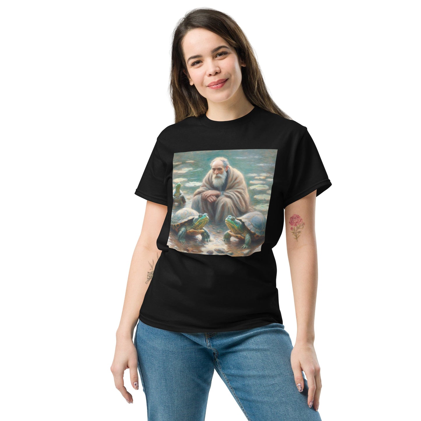 Man with Turtles Unisex classic tee - Gregg Acini Adoree Designs - T-Shirt