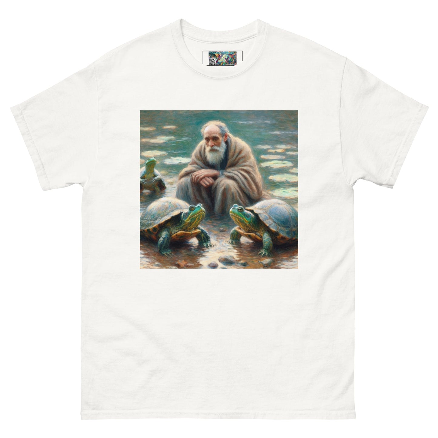 Man with Turtles Unisex classic tee - Gregg Acini Adoree Designs - T-Shirt
