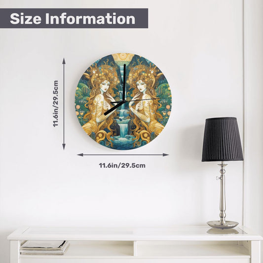 MDF Wall Clock (Made in USA) - Gregg Acini Adoree Designs - Wall Clock