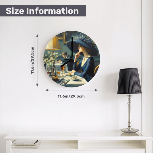 MDF Wall Clock (Made in USA) - Gregg Acini Adoree Designs - Wall Clock