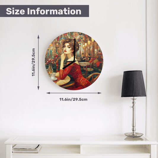 MDF Wall Clock (Made in USA) - Gregg Acini Adoree Designs - Wall Clock