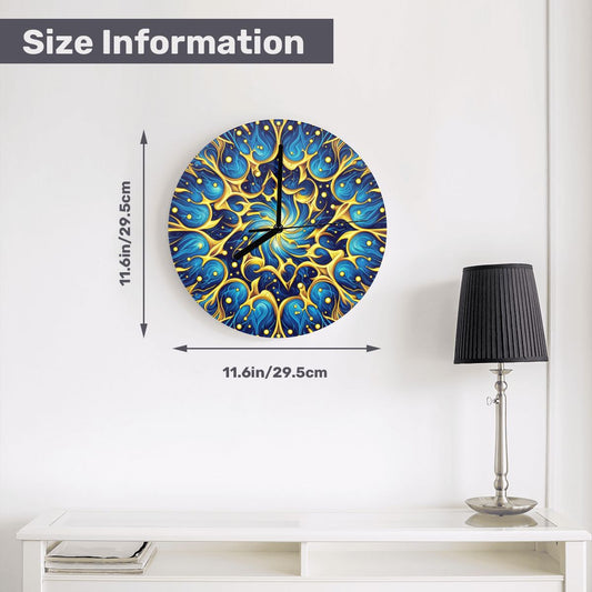 MDF Wall Clock (Made in USA) - Gregg Acini Adoree Designs - Wall Clock