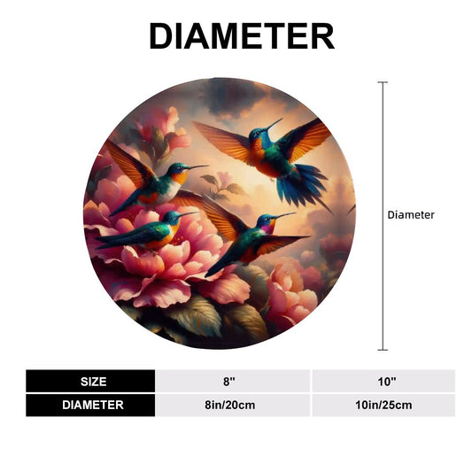 Multicolor Hummingbirds Decorative Plate - Gregg Acini Adoree Designs - Home Accessories