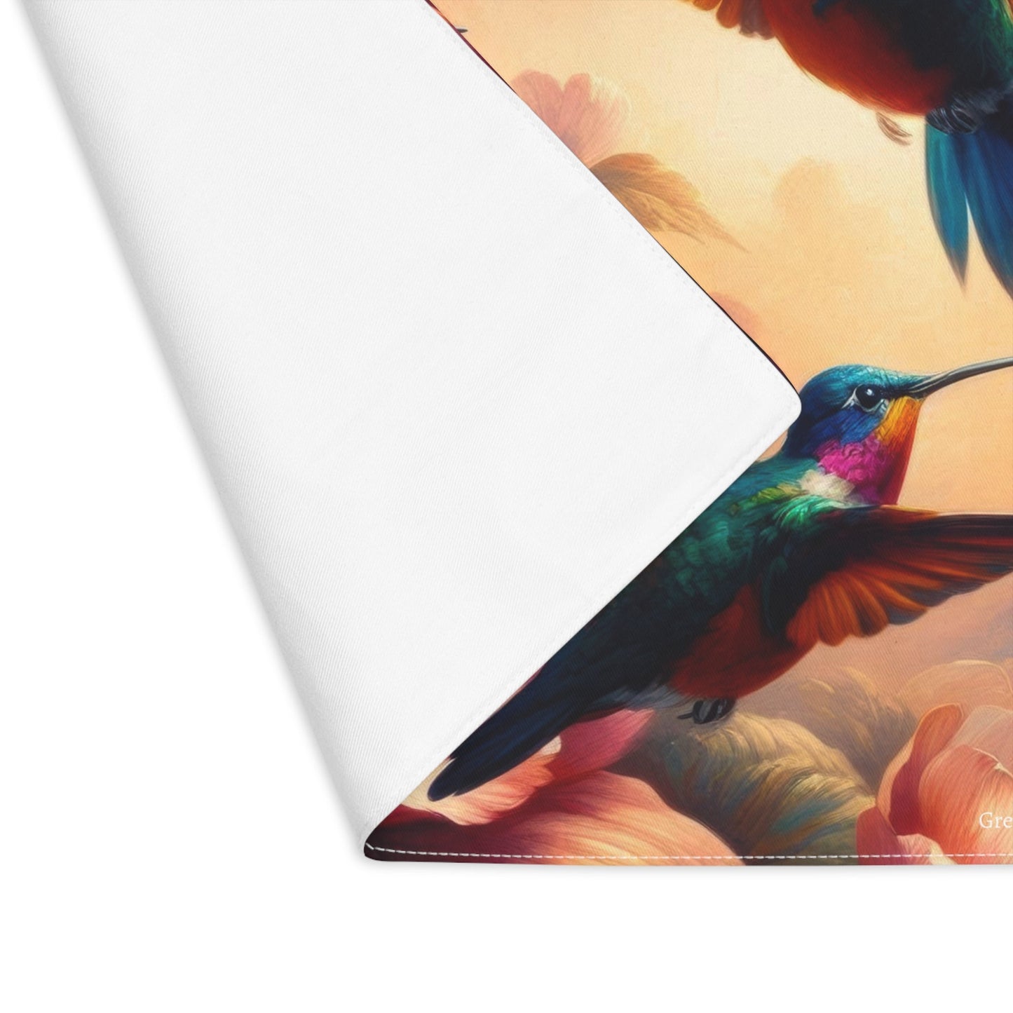 Multicolor Hummingbirds Placemat - Colorful Table Decor for Dining and Special Occasions - Gregg Acini Adoree Designs - Placemat