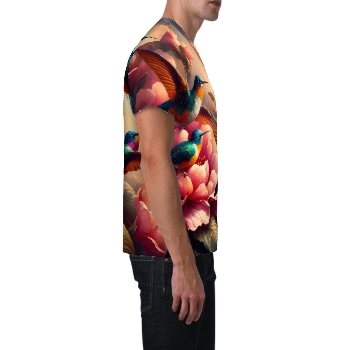 Multicolor Hummingbirds Short - Sleeve T-Shirt - Gregg Acini Adoree Designs - T-shirts