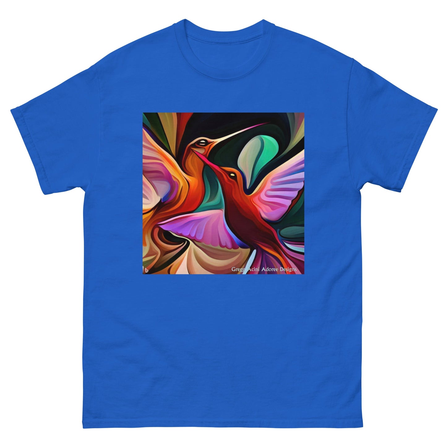 Okee Hummingbirds Unisex classic tee by Gregg Acini Adoree Designs - Gregg Acini Adoree Designs - Tee Shirt