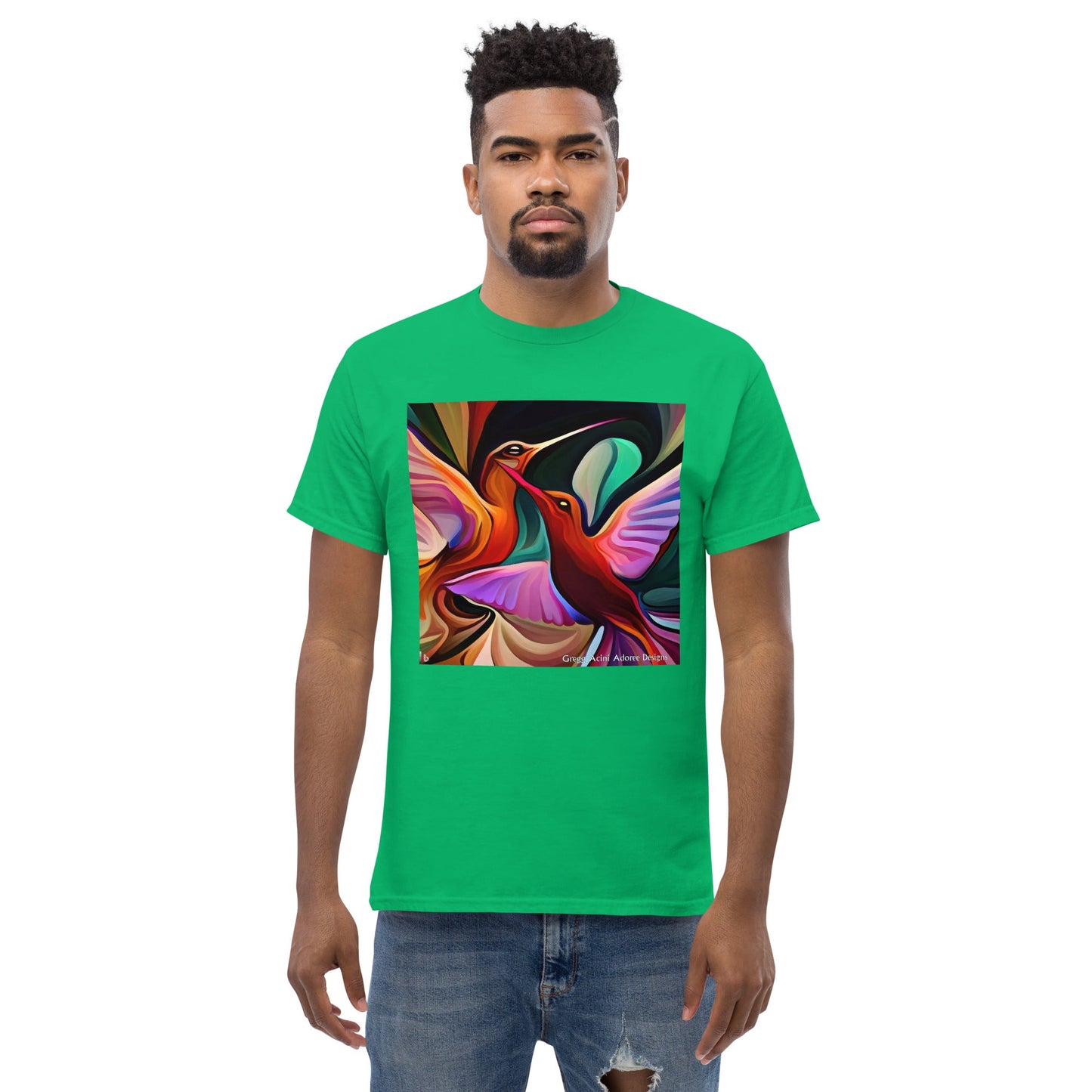 Okee Hummingbirds Unisex classic tee by Gregg Acini Adoree Designs - Gregg Acini Adoree Designs - Tee Shirt