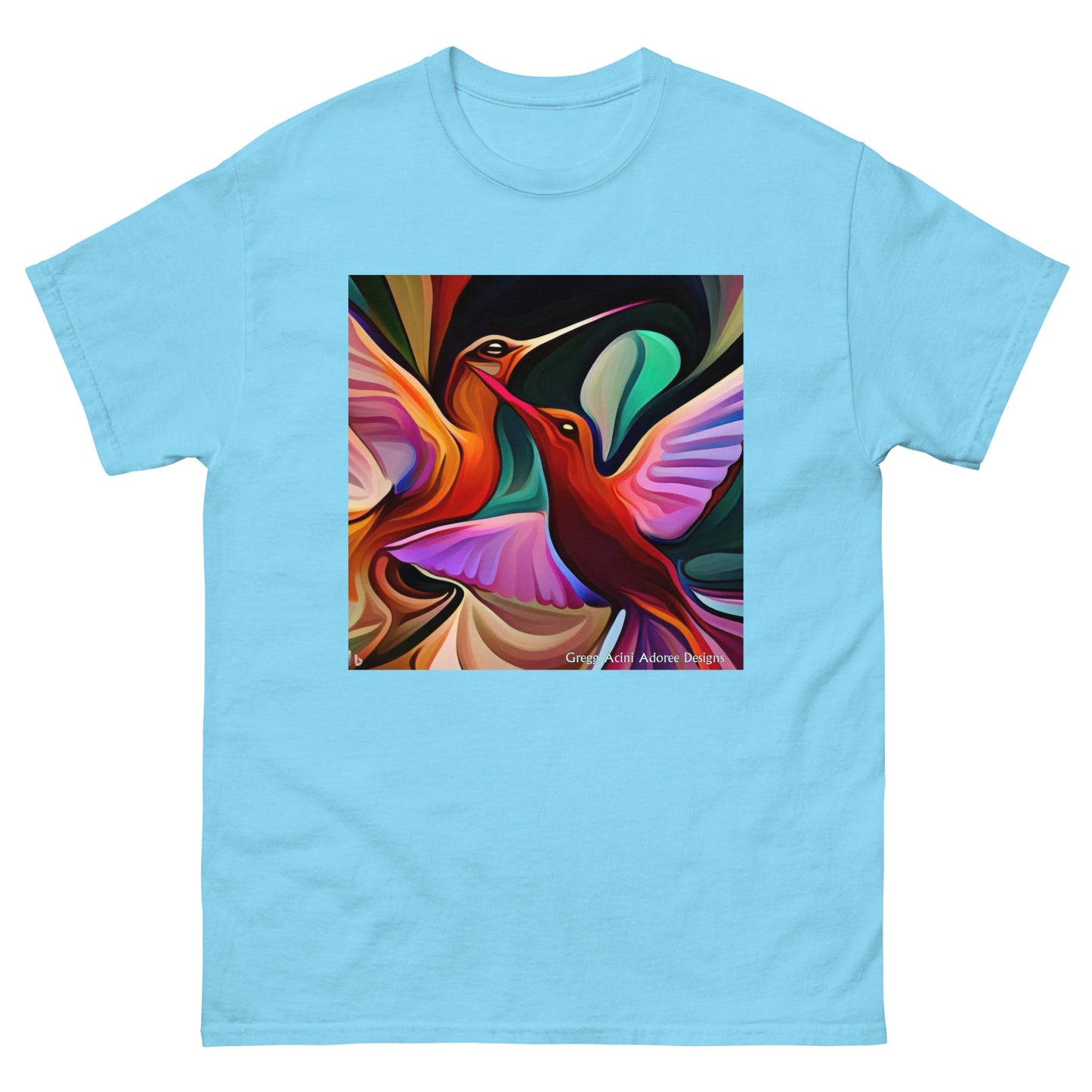 Okee Hummingbirds Unisex classic tee by Gregg Acini Adoree Designs - Gregg Acini Adoree Designs - Tee Shirt
