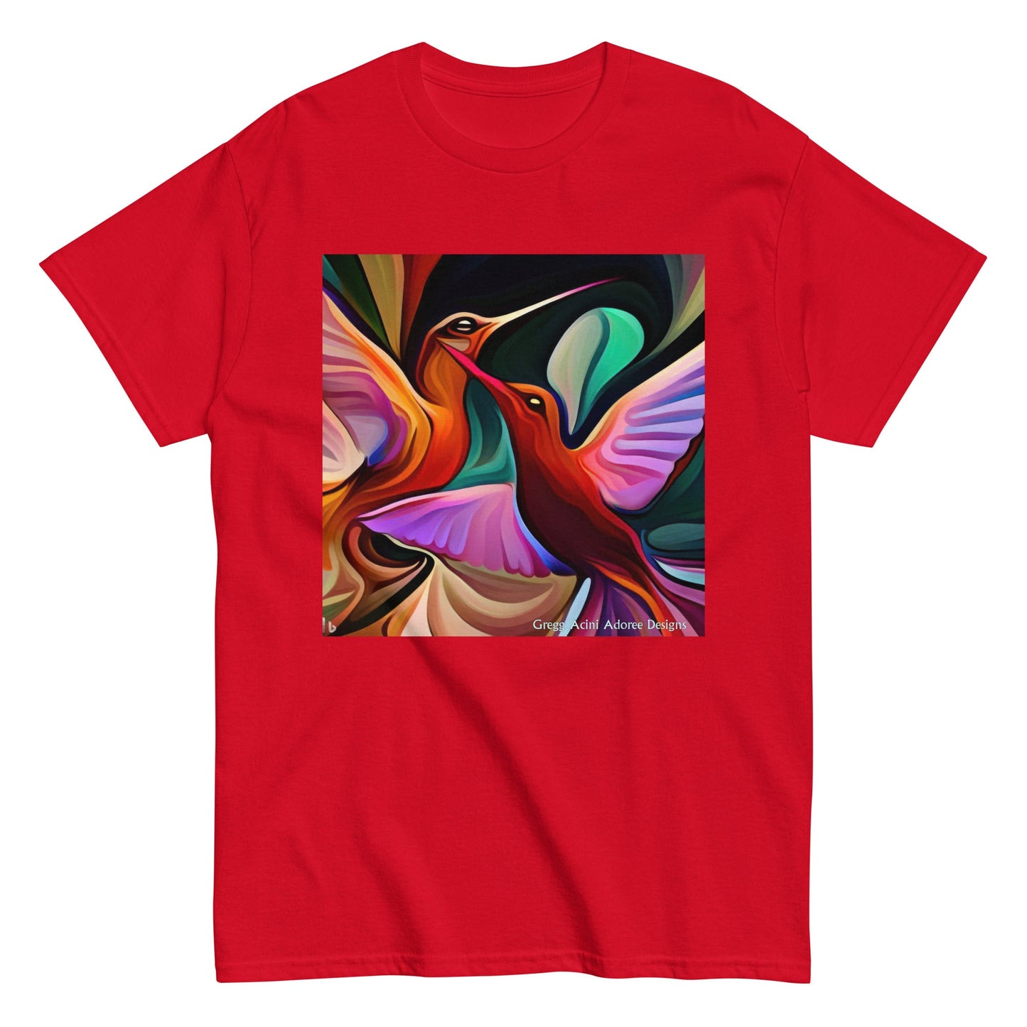 Okee Hummingbirds Unisex classic tee by Gregg Acini Adoree Designs - Gregg Acini Adoree Designs - Tee Shirt
