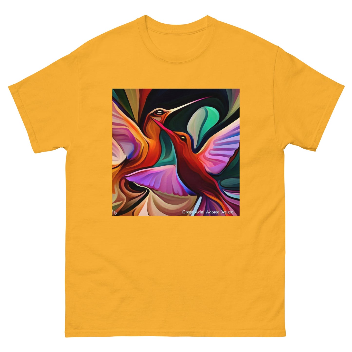 Okee Hummingbirds Unisex classic tee by Gregg Acini Adoree Designs - Gregg Acini Adoree Designs - Tee Shirt