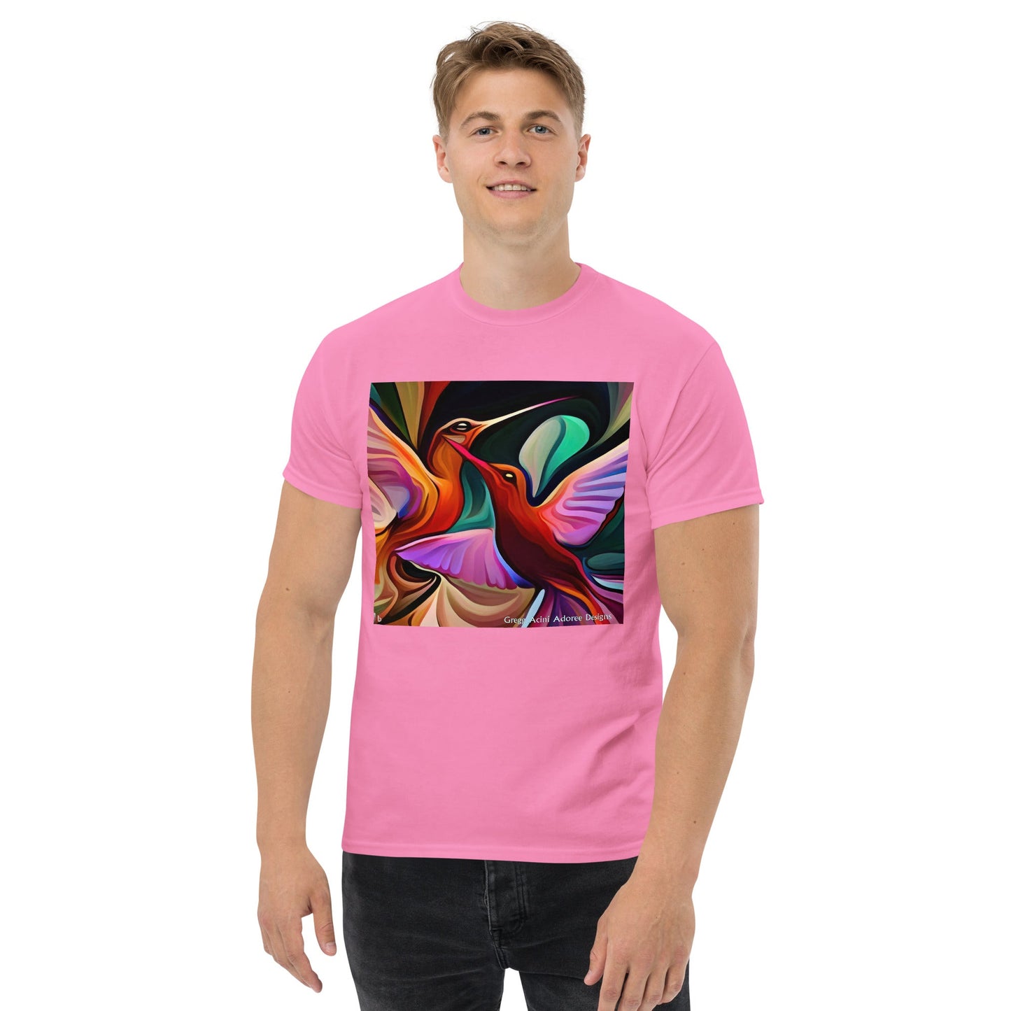 Okee Hummingbirds Unisex classic tee by Gregg Acini Adoree Designs - Gregg Acini Adoree Designs - Tee Shirt