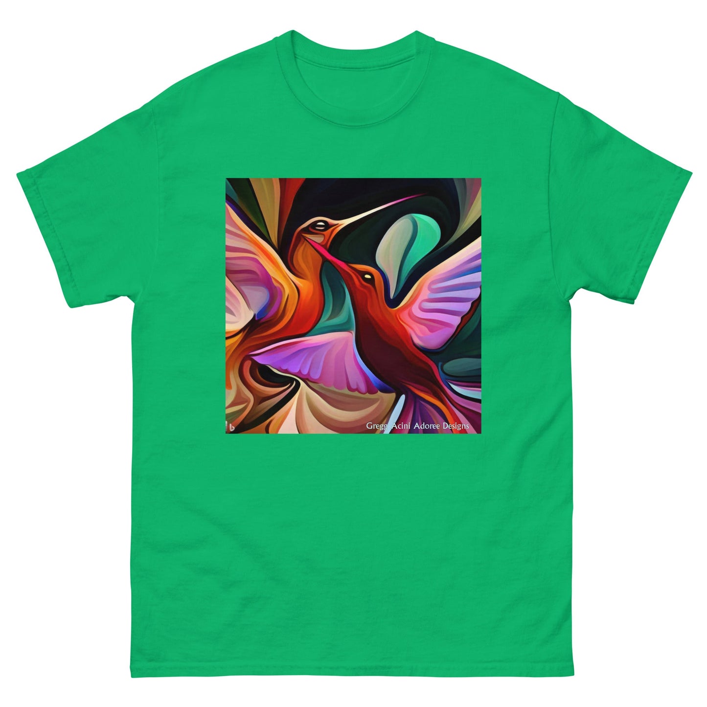 Okee Hummingbirds Unisex classic tee by Gregg Acini Adoree Designs - Gregg Acini Adoree Designs - Tee Shirt