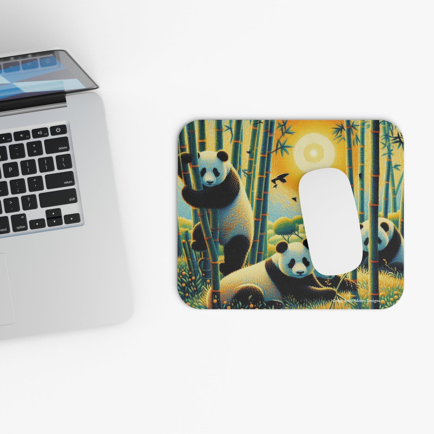 Panda Family Mouse Pad - Gregg Acini Adoree Designs - Computer Accessories