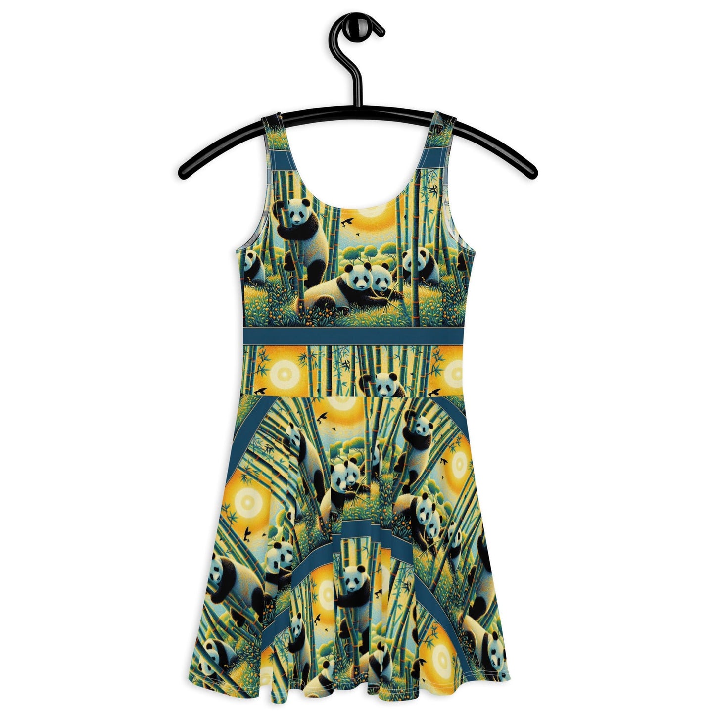 Panda Family Skater Dress - Gregg Acini Adoree Designs - Dress
