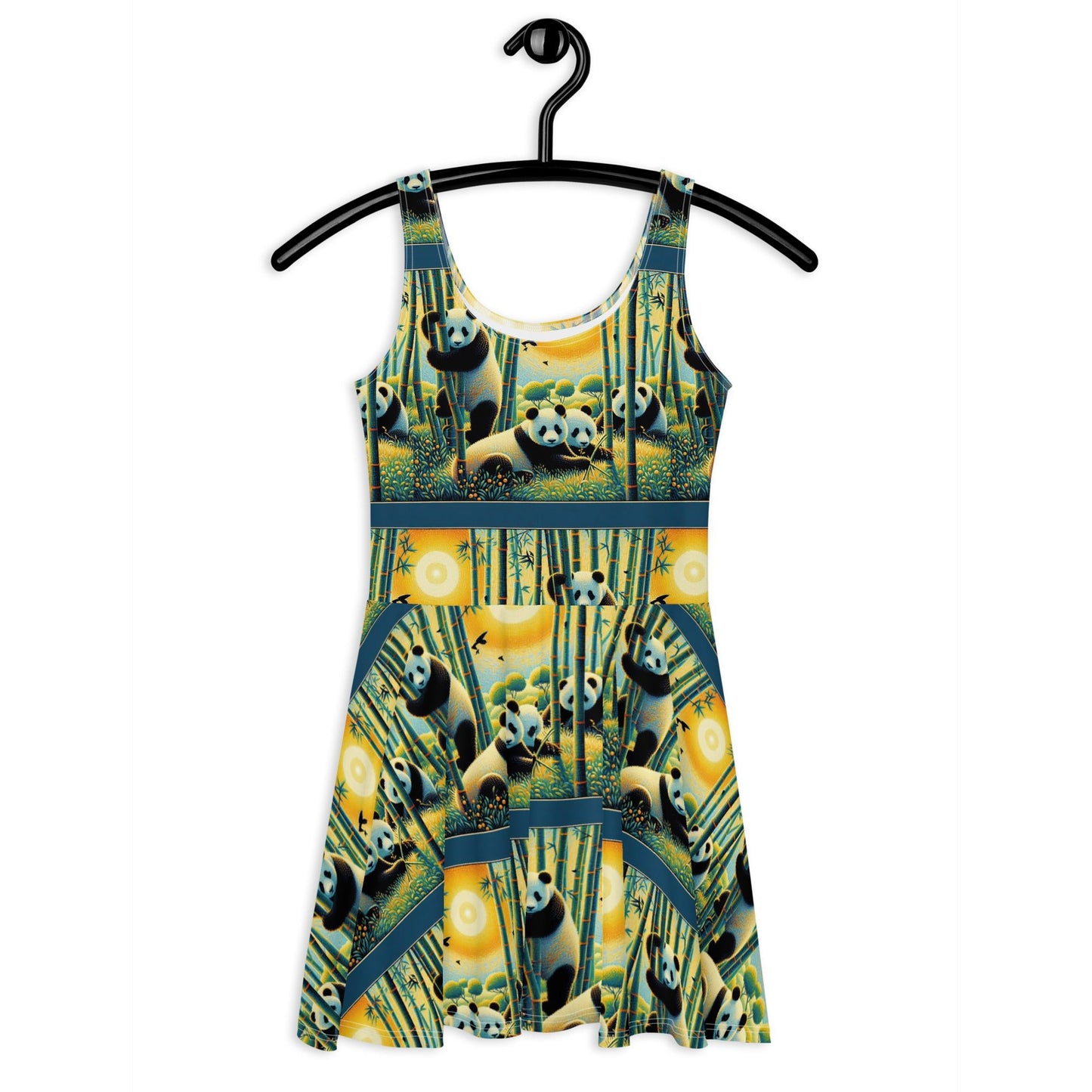 Panda Family Skater Dress - Gregg Acini Adoree Designs - Dress