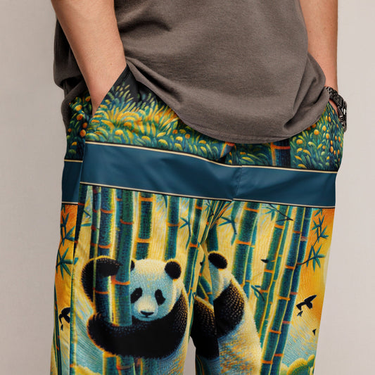 Panda Family Unisex track pants - Gregg Acini Adoree Designs - Track Pants
