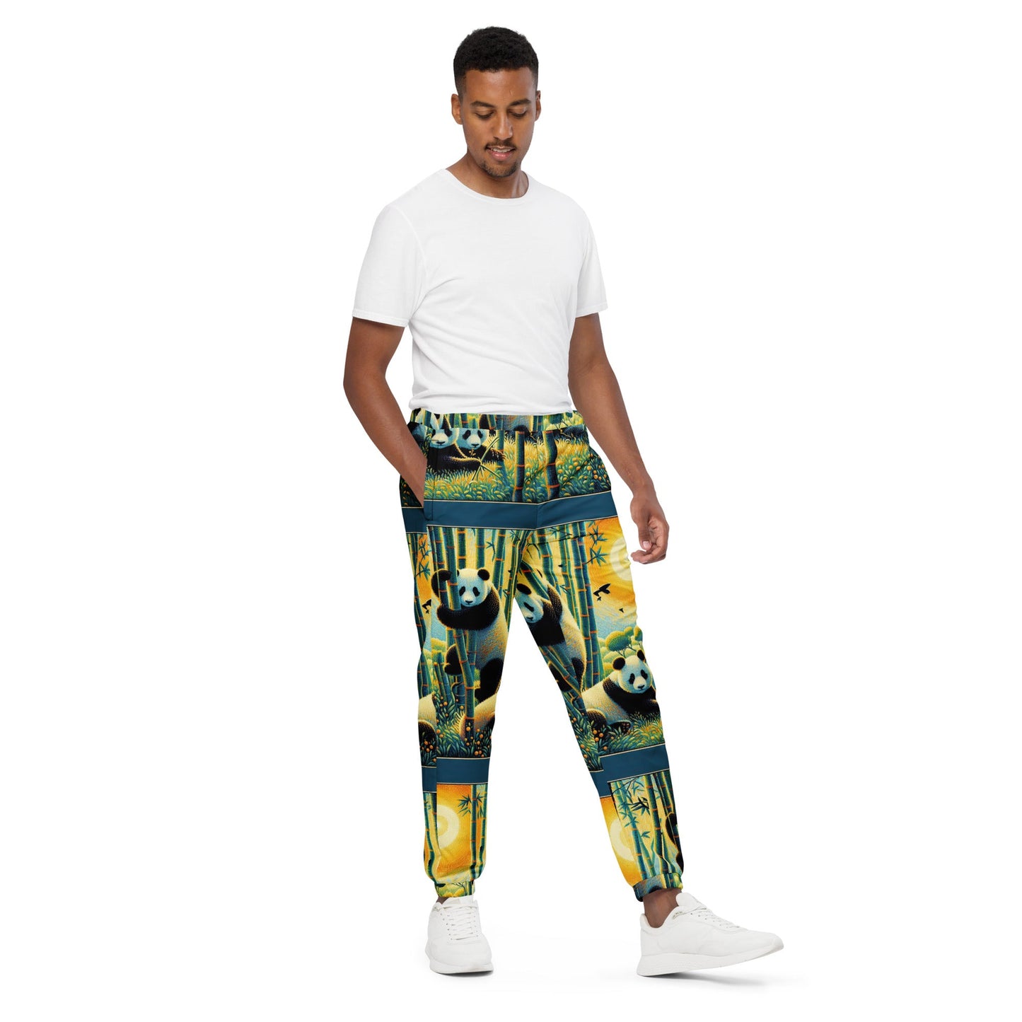 Panda Family Unisex track pants - Gregg Acini Adoree Designs - Track Pants