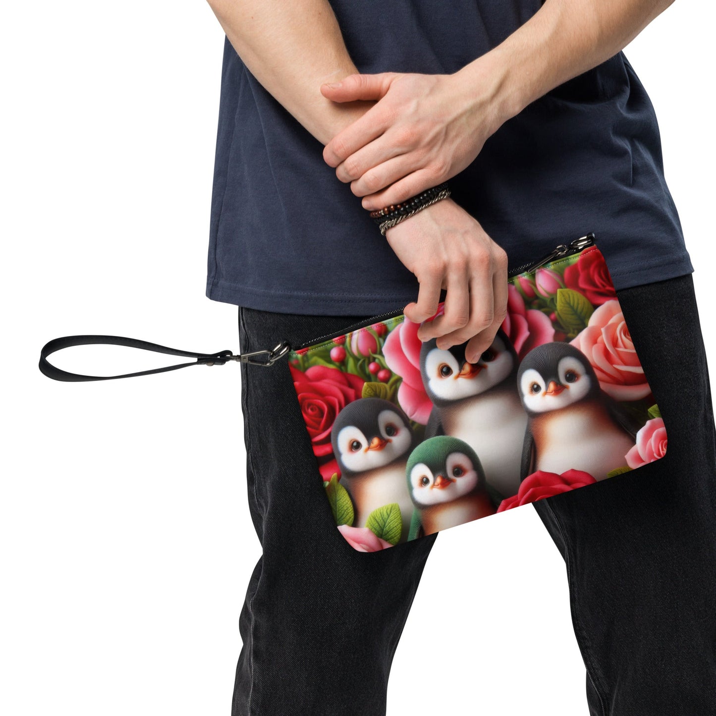 Penguins and Roses Crossbody bag - Gregg Acini Adoree Designs - Handbag
