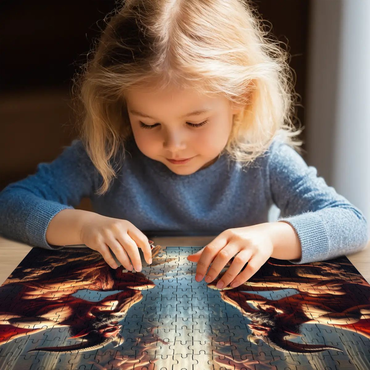 Pensive Demons Wooden Jigsaw Puzzles 500 pcs - Gregg Acini Adoree Designs - Jigsaw Puzzle
