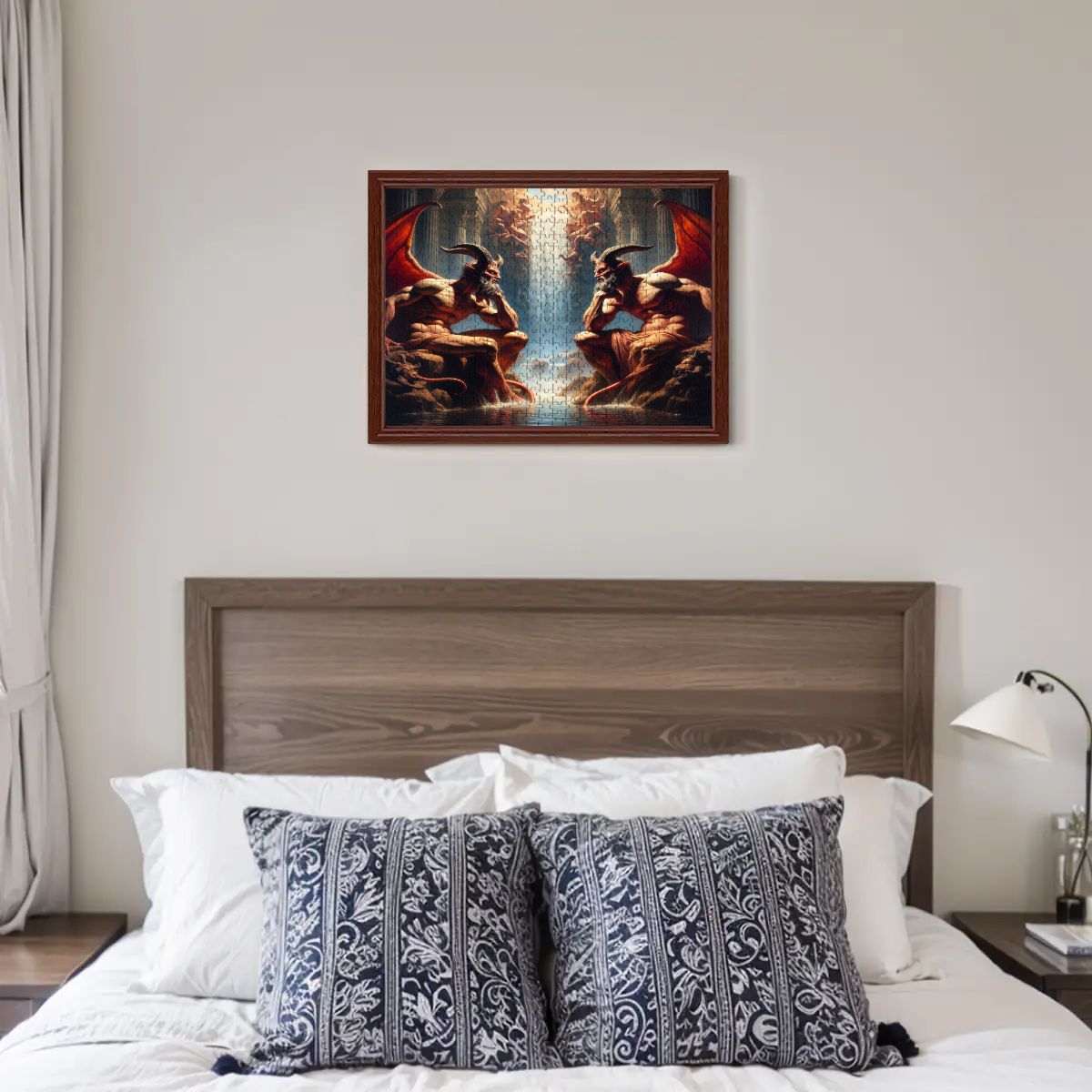 Pensive Demons Wooden Jigsaw Puzzles 500 pcs - Gregg Acini Adoree Designs - Jigsaw Puzzle
