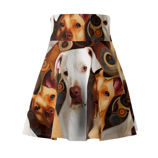 Pibbles1 Women's Skater Skirt - Dog - Inspired Fashion - Gregg Acini Adoree Designs - Skirt
