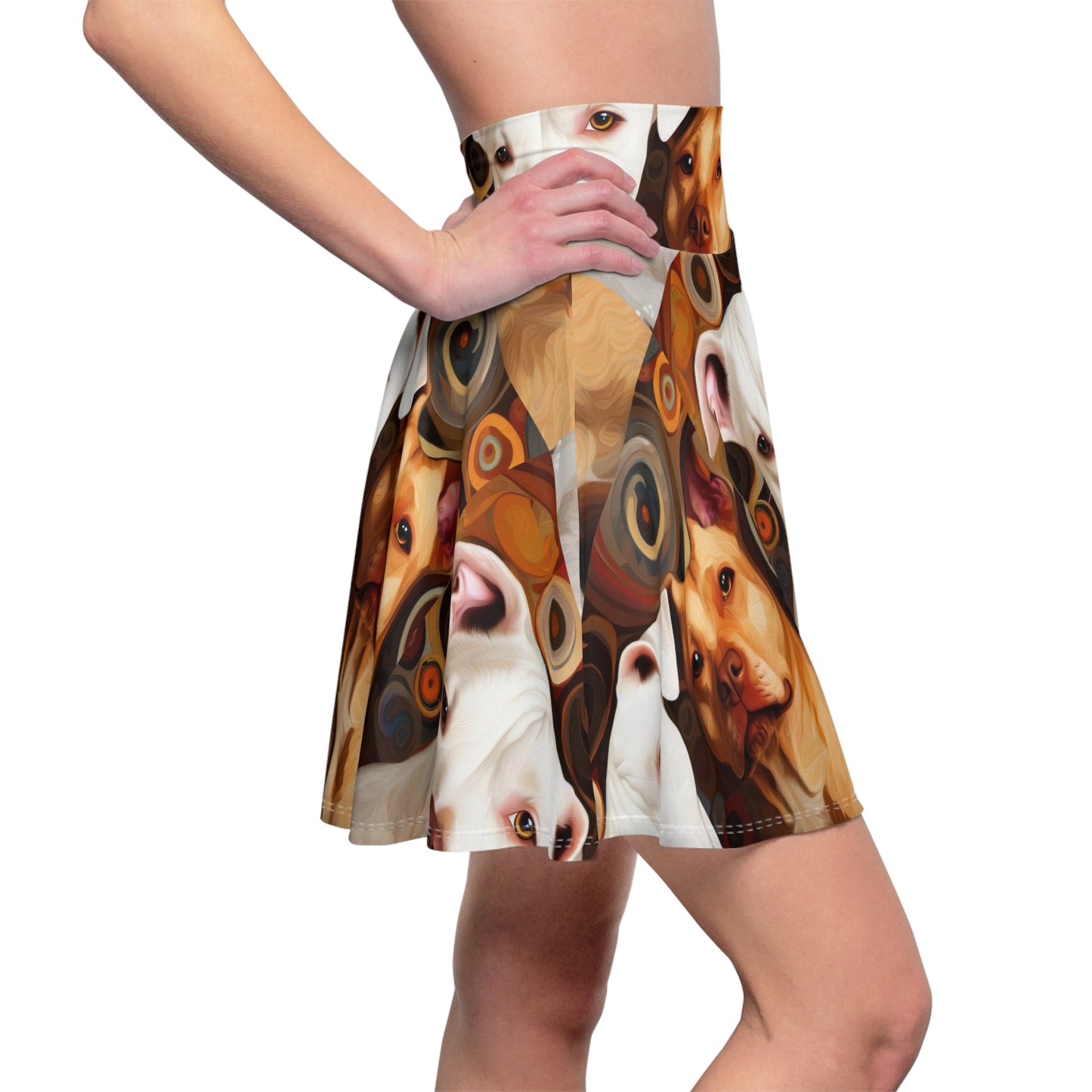 Pibbles1 Women's Skater Skirt - Dog - Inspired Fashion - Gregg Acini Adoree Designs - Skirt