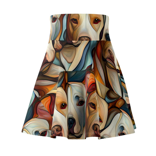 Pibbles2 Women's Skater Skirt - Dog - Inspired Fashion - Gregg Acini Adoree Designs - Skirt