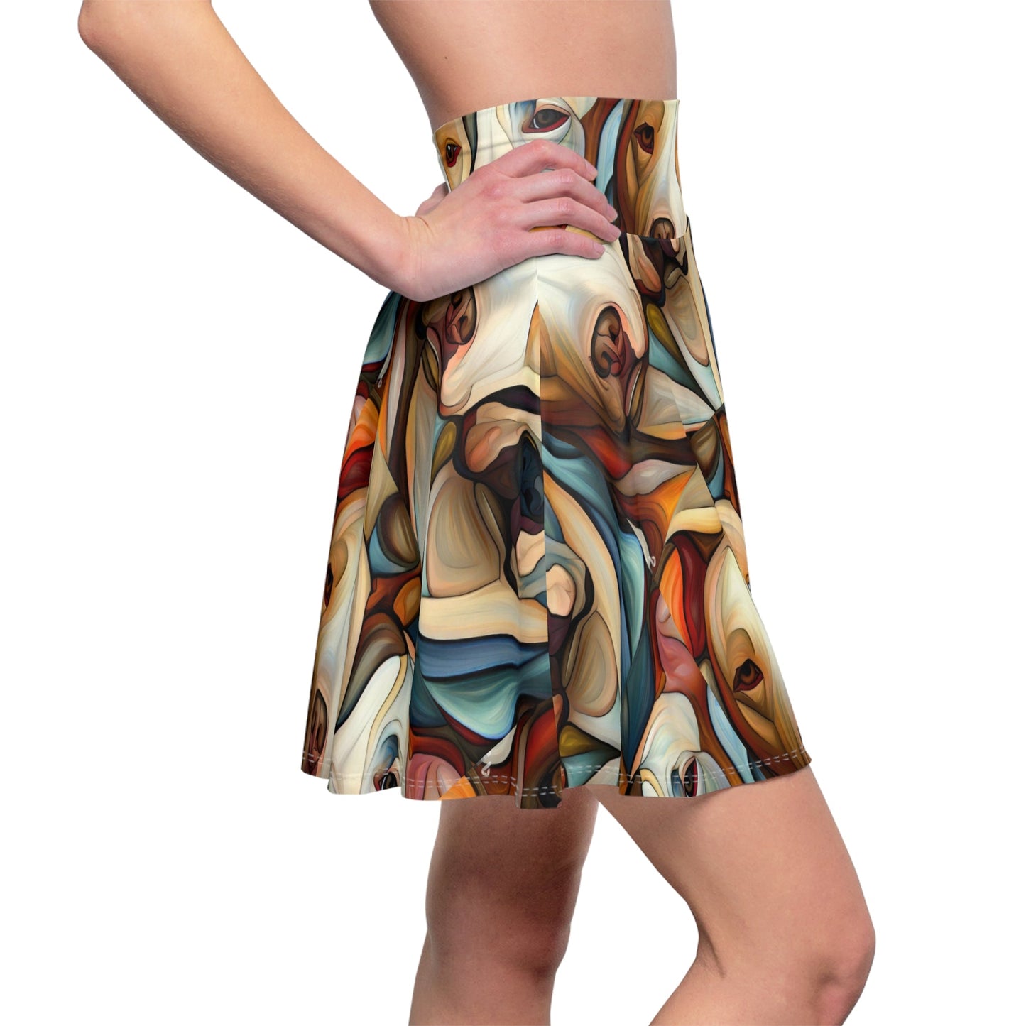 Pibbles2 Women's Skater Skirt - Dog - Inspired Fashion - Gregg Acini Adoree Designs - Skirt
