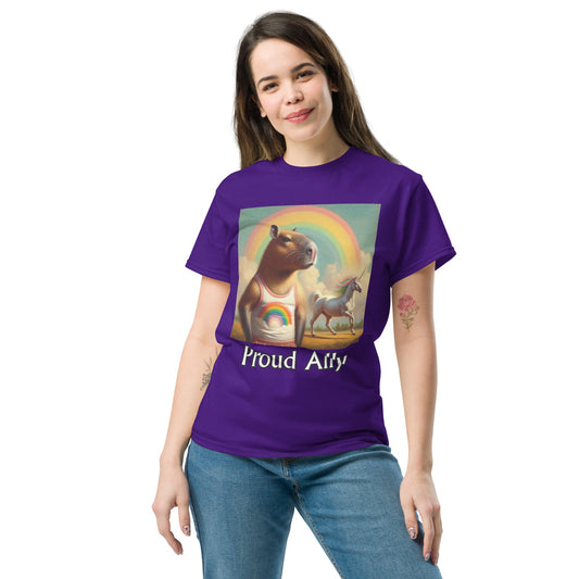 Proud Ally Capybara Unisex classic tee - Gregg Acini Adoree Designs - T-Shirt