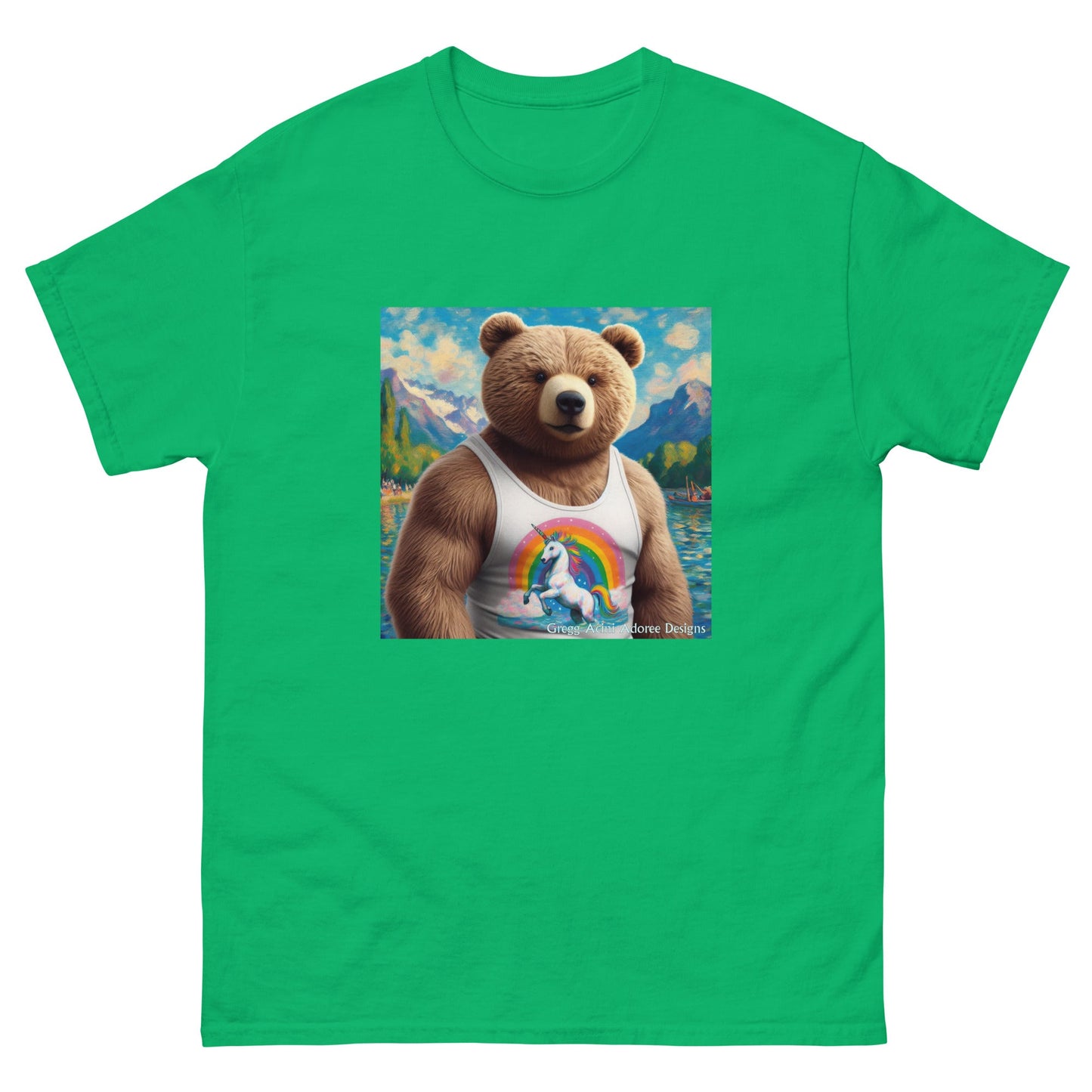 Proud Bear1 Unisex classic tee by Gregg Acini Adoree Designs - Gregg Acini Adoree Designs - Tee Shirt