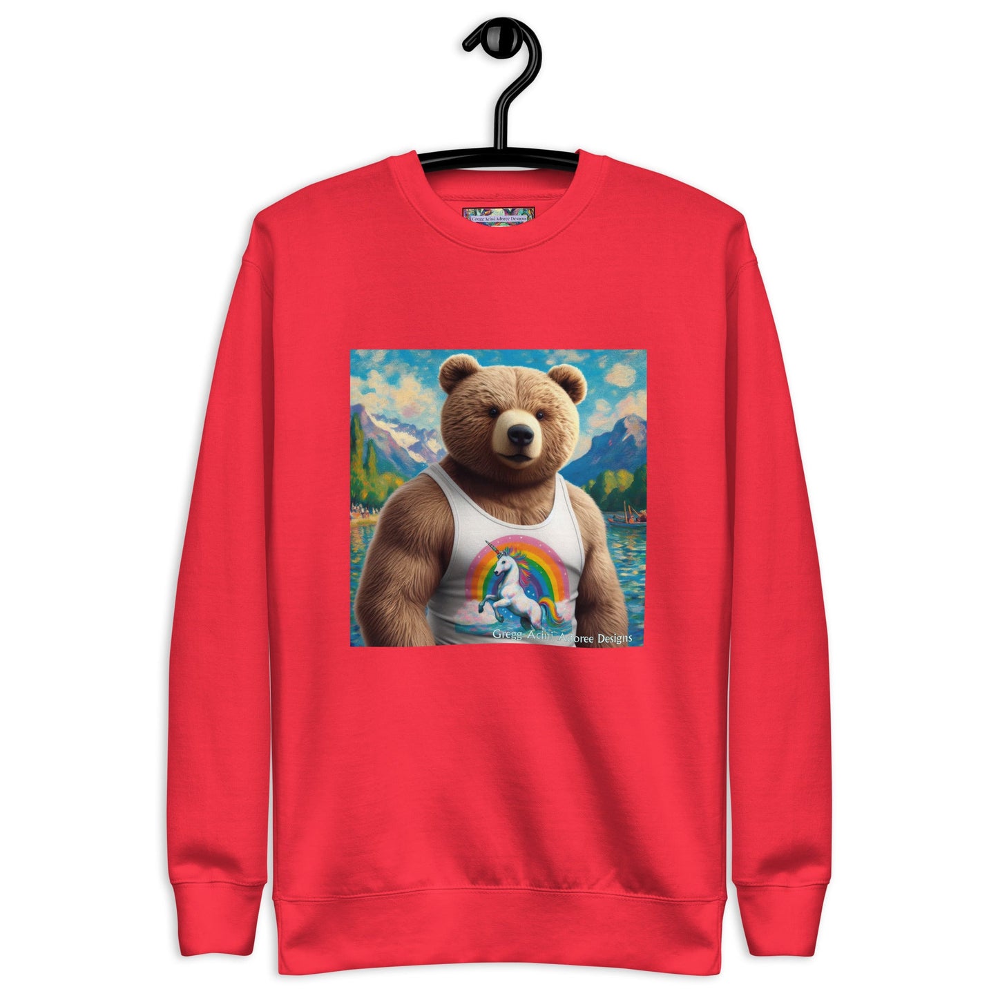 Proud Bear1 Unisex Premium Sweatshirt by Gregg Acini Adoree Designs - Gregg Acini Adoree Designs - Sweatshirt