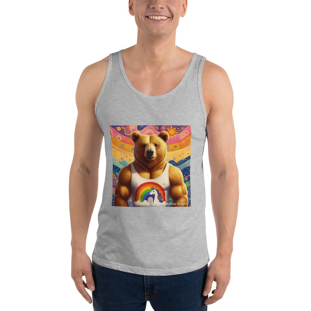 Proud Bear2 Men's Tank Top by Gregg Acini Adoree Designs - Gregg Acini Adoree Designs - Tank Top