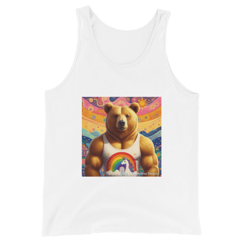 Proud Bear2 Men's Tank Top by Gregg Acini Adoree Designs - Gregg Acini Adoree Designs - Tank Top