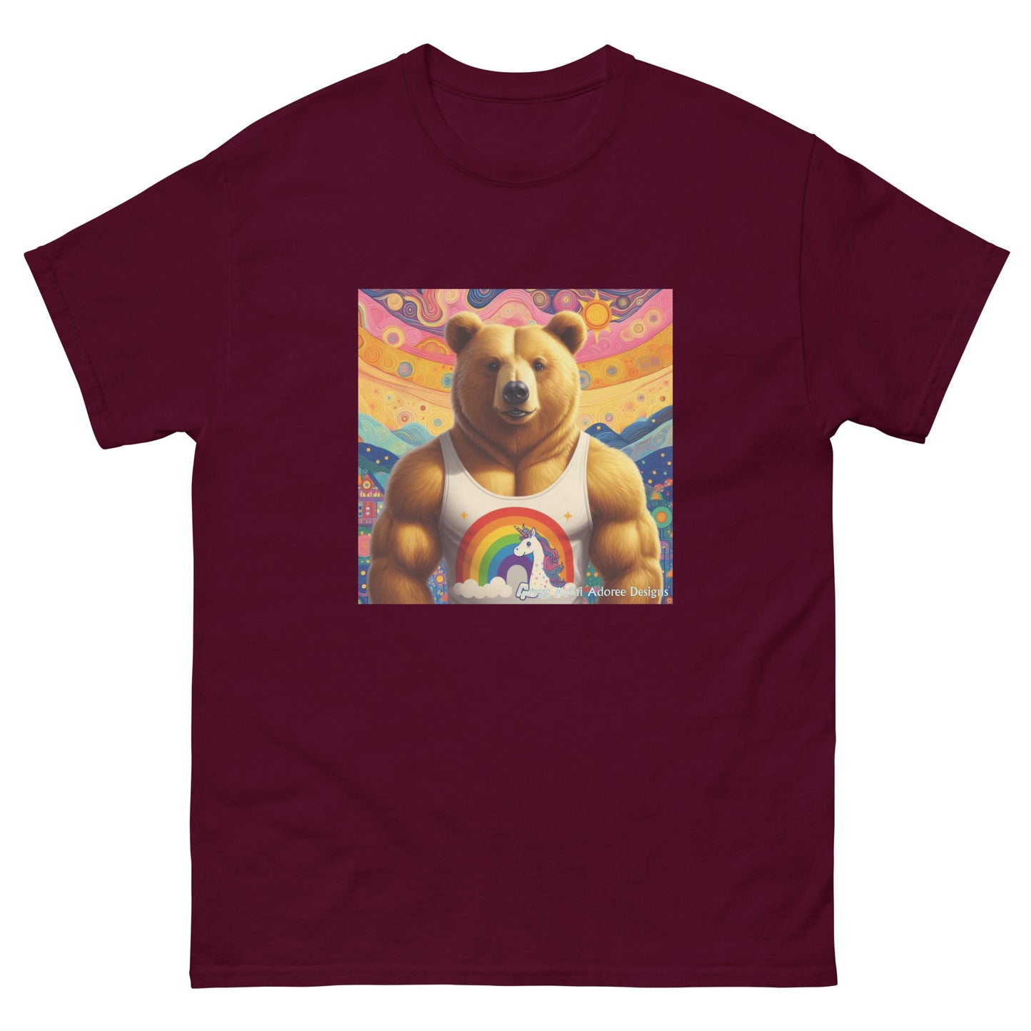 Proud Bear2 Unisex classic tee by Gregg Acini Adoree Designs - Gregg Acini Adoree Designs - Tee Shirt